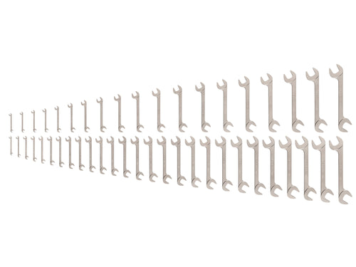 Angle Head Open End Wrench Set, 46-Piece (1/4 - 1-1/4 in., 6-32 mm)
