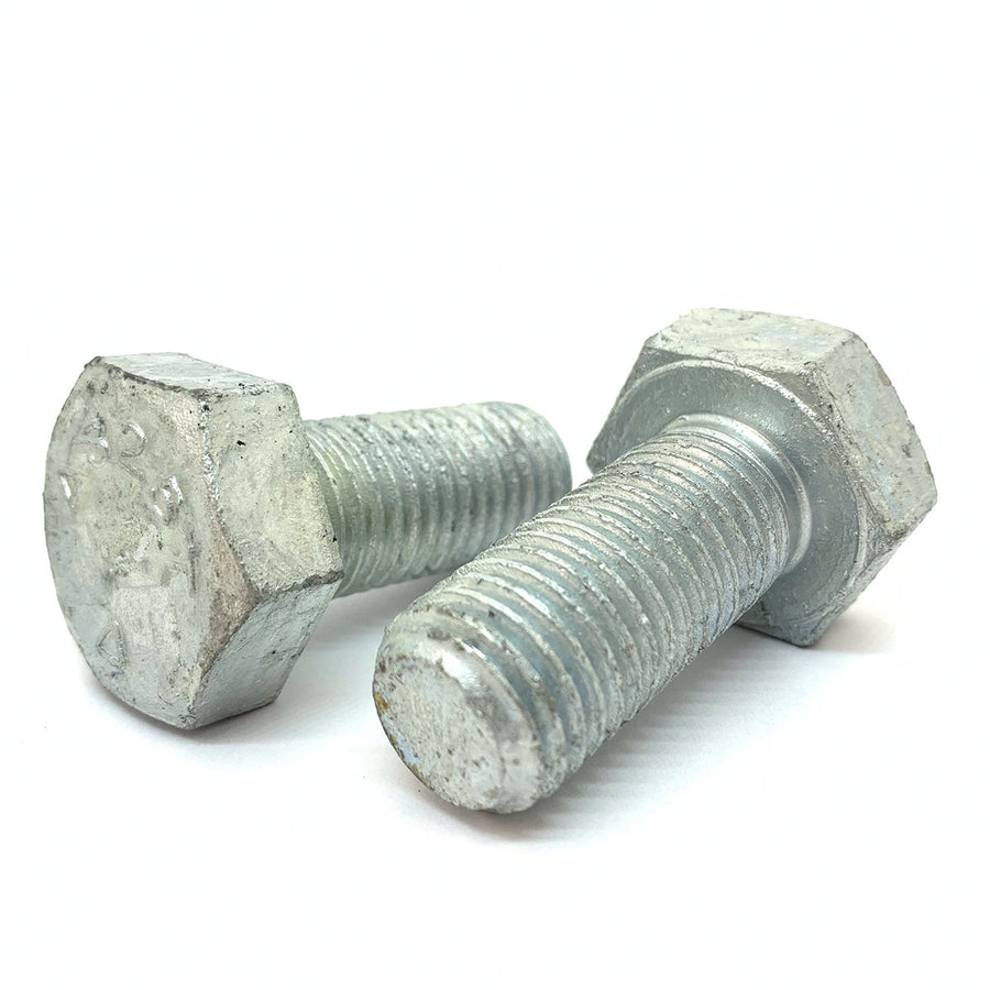 1-8x2" A325 Structural Hex Bolts Full Thread Hot Dip Galvanized