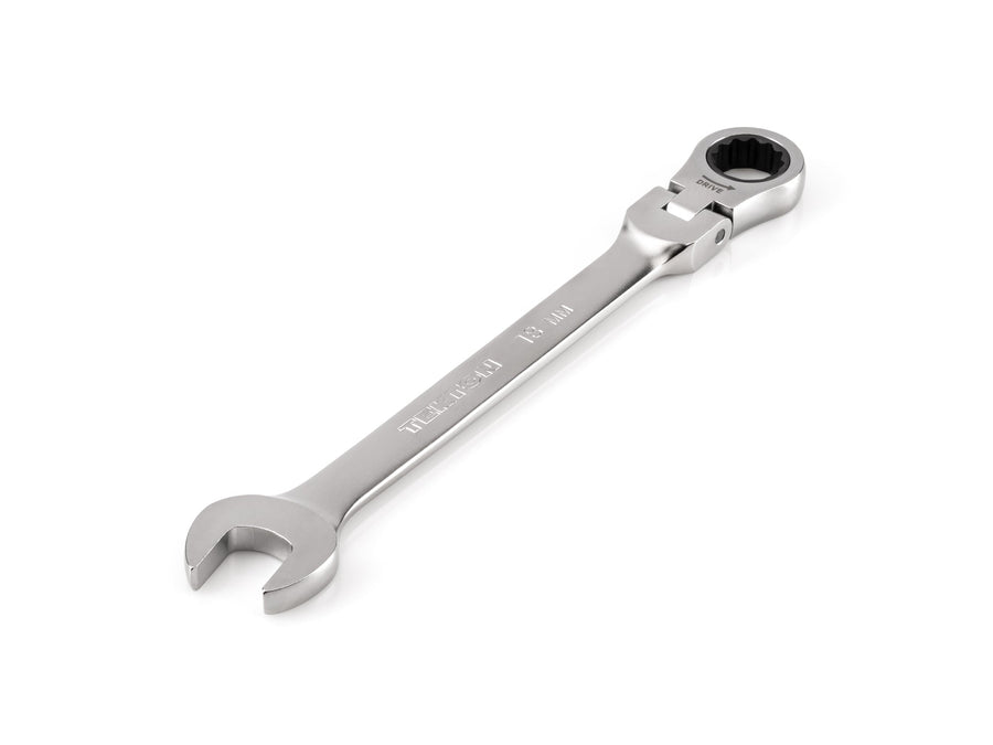 18 mm Flex Head 12-Point Ratcheting Combination Wrench