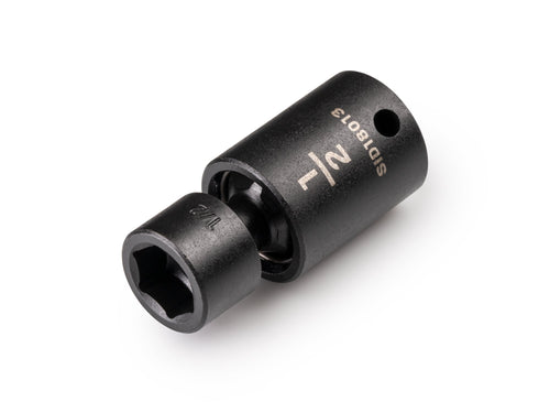 3/8 Inch Drive x 1/2 Inch Shallow 6-Point Universal Joint Impact Socket