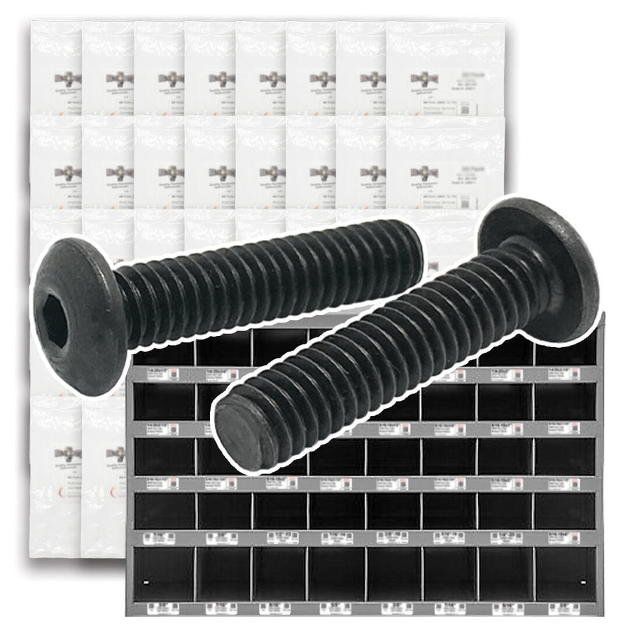 Alloy Button Socket Head Cap Screws Black Oxide- 1656 PCS