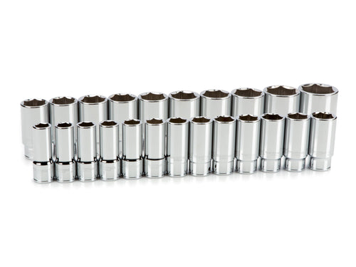 3/4 Inch Drive Deep 6-Point Socket Set, 23-Piece (19 - 50 mm)