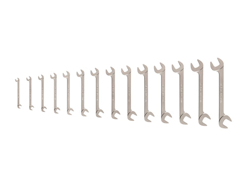Angle Head Open End Wrench Set, 14-Piece (6-19 mm)