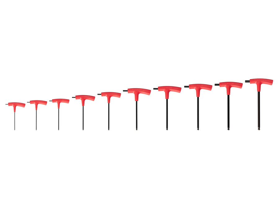 Ball End Hex T-Handle Key Set, 10-Piece (2 - 10 mm)