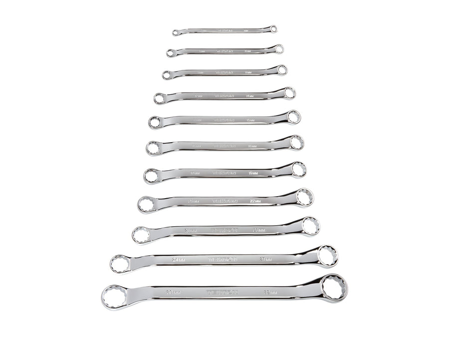 45-Degree Offset Box End Wrench Set, 11-Piece (6 - 32 mm)