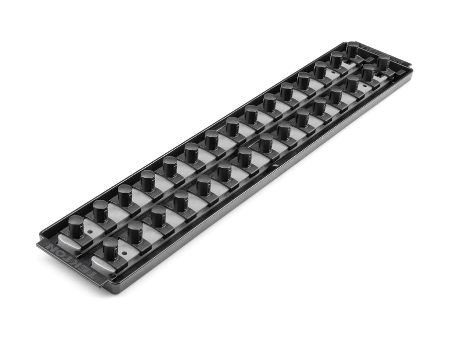 1/2 Inch Drive 2-Rail Socket Organizer Set, Gray (30-Tool)