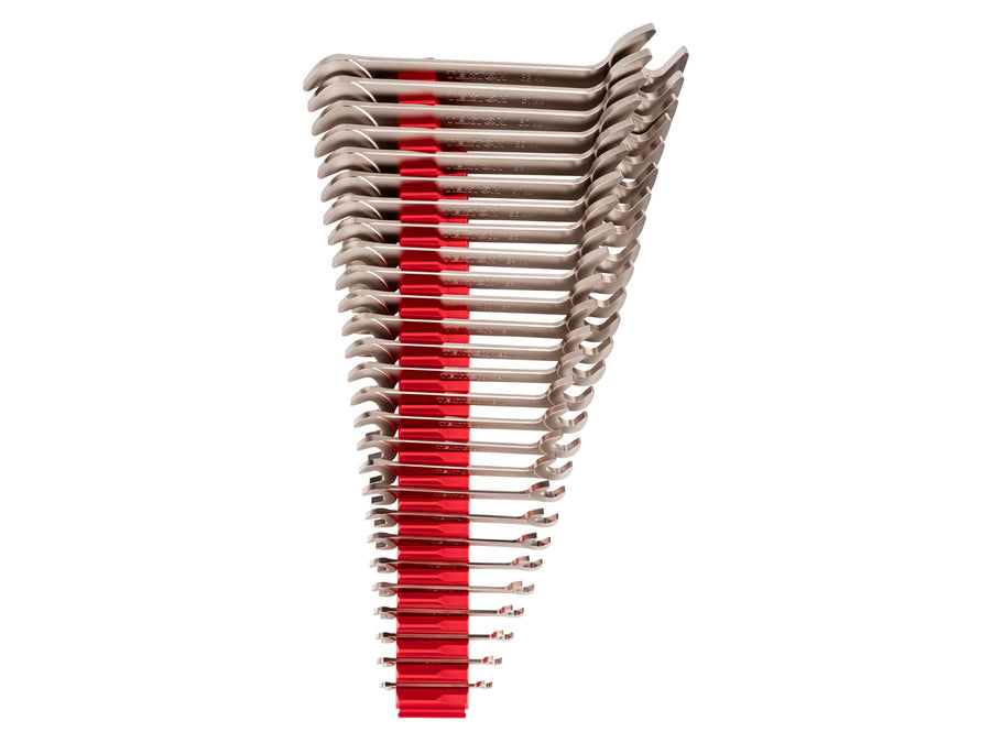 Angle Head Open End Wrench Set with Modular Organizers, 27-Piece (6-32 mm)