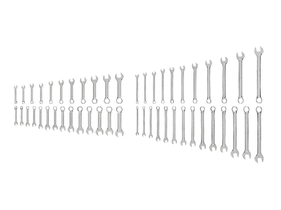 Stubby and Standard Length Combination Wrench Set, 50-Piece (1/4-3/4 in., 6-19 mm)