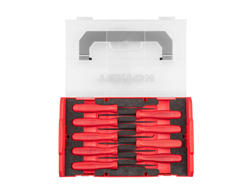 Pointed Pick and Hook Set with Mini Stacking Tool Box (9-Piece)