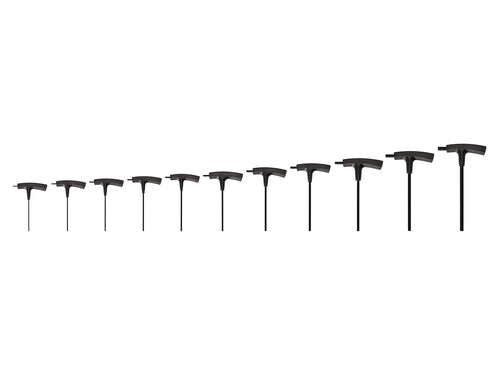 Flat End Hex T-Handle Key Set, 11-Piece (5/64 - 3/8 in.)