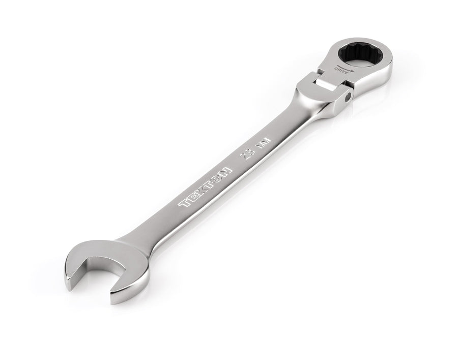 23 mm Flex Head 12-Point Ratcheting Combination Wrench