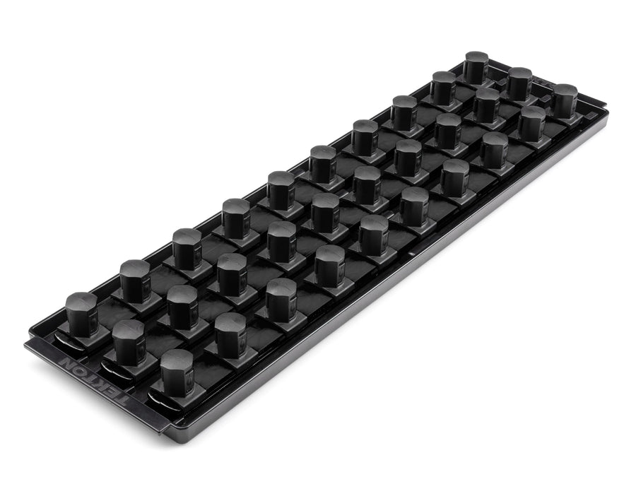 3/4 Inch Drive 3-Rail Socket Organizer Set, Black (30-Tool)