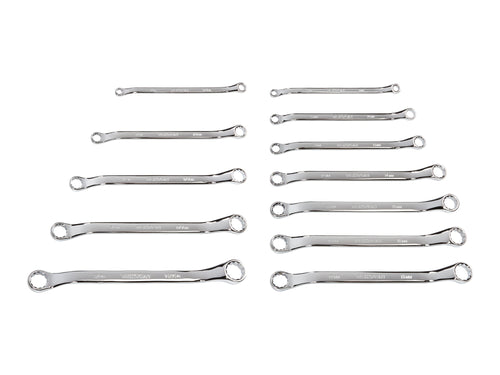 45-Degree Offset Box End Wrench Set, 12-Piece (1/4 - 13/16 in., 6 - 19 mm)