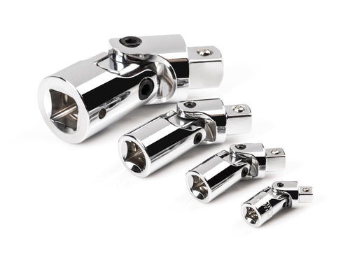 1/4, 3/8, 1/2, 3/4 Inch Drive Universal Joint Set (4-Piece)