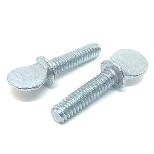 #10-24x1/2" Spade Shoulder Type Thumb Screws Zinc