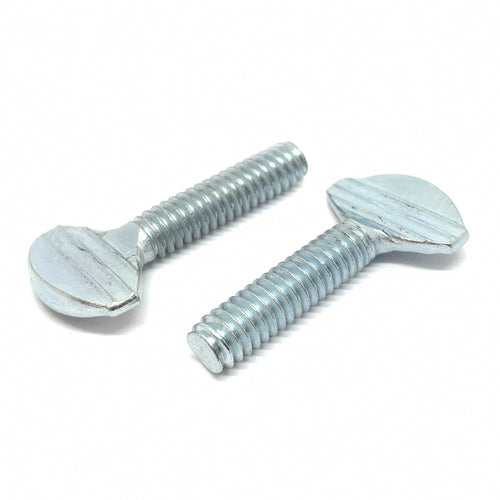 1/4-20x1-1/4" Spade Type Thumb Screws Zinc