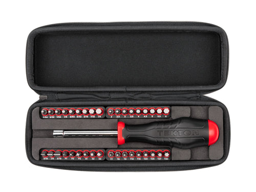 1/4 Inch Bit Driver and Bit Set with Case (37-Piece)