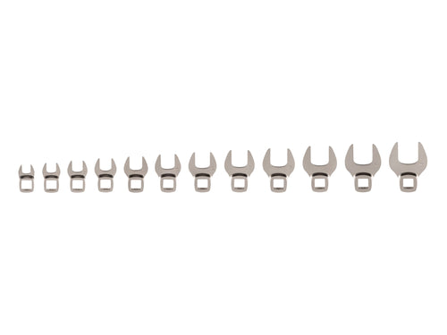 3/8 Inch Drive Crowfoot Wrench Set, 12-Piece (8 - 19 mm)
