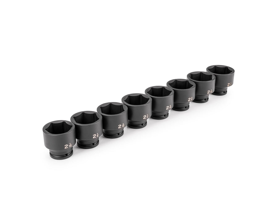 3/4 Inch Drive Shallow 6-Point Impact Socket Set, 8-Piece (2-1/16 - 2-1/2 in.)