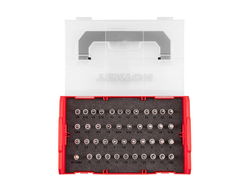 1/4 Inch Drive Bit Socket Set with Mini Stacking Tool Box (44-Piece)