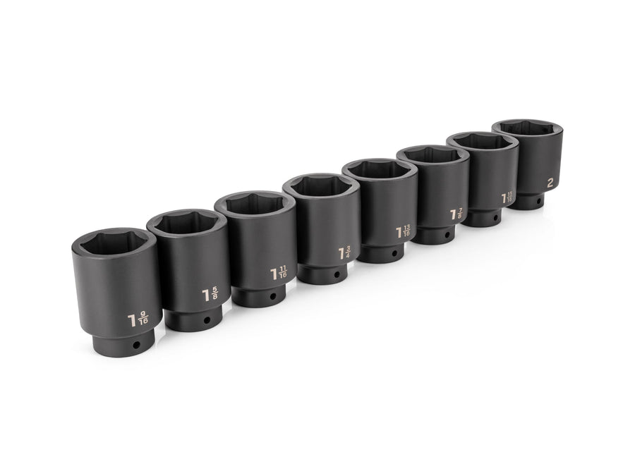 1/2 Inch Drive Deep 6-Point Impact Socket Set, 8-Piece (1-9/16-2 in.)