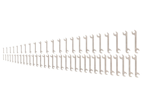 Angle Head Open End Wrench Set, 56-Piece (1/4 - 1-1/2 in., 6-38 mm)