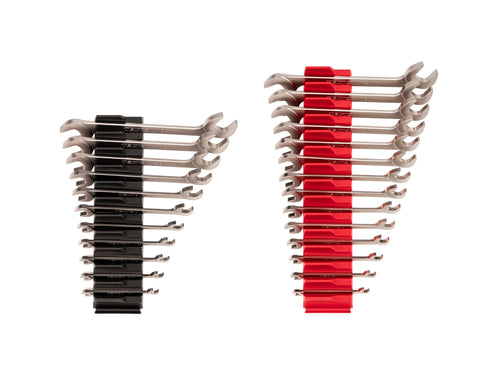 Angle Head Open End Wrench Set with Modular Organizers, 25-Piece (1/4-3/4 in., 6-19 mm)