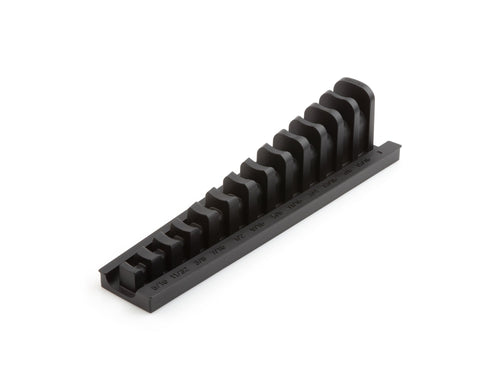 13-Tool 3/8 Inch Drive Crowfoot Wrench Organizer Rack, Black (5/16 - 1 in.)