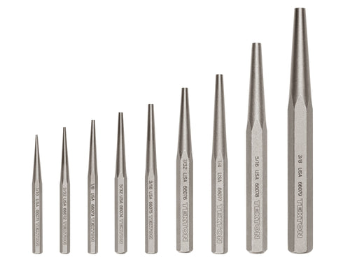 Solid Punch Set, 9-Piece (1/16 - 3/8 in.)