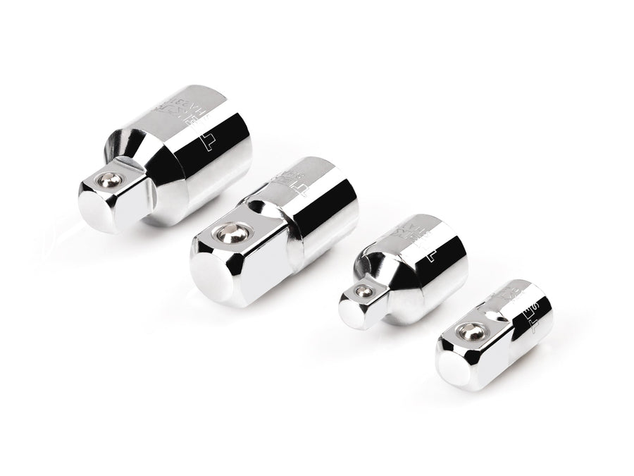1/4, 3/8, 1/2 Inch Drive Adapter/Reducer Set (4-Piece)