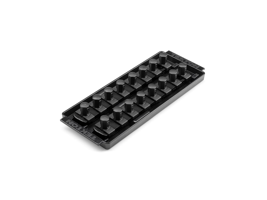 1/2 Inch Drive 2-Rail Socket Organizer Set, Black (16-Tool)