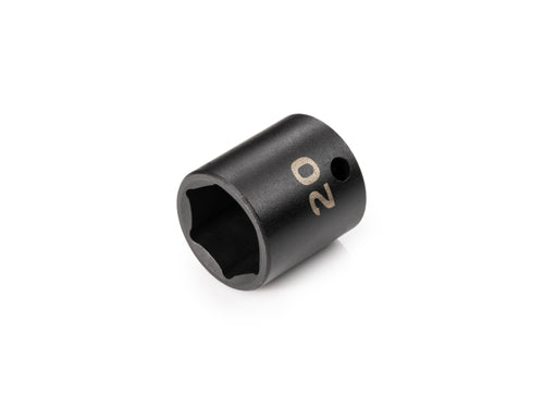 3/8 Inch Drive x 20 mm Shallow 6-Point Impact Socket