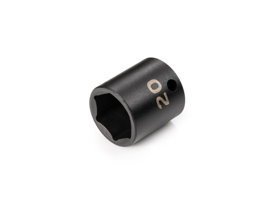 3/8 Inch Drive x 20 mm Shallow 6-Point Impact Socket